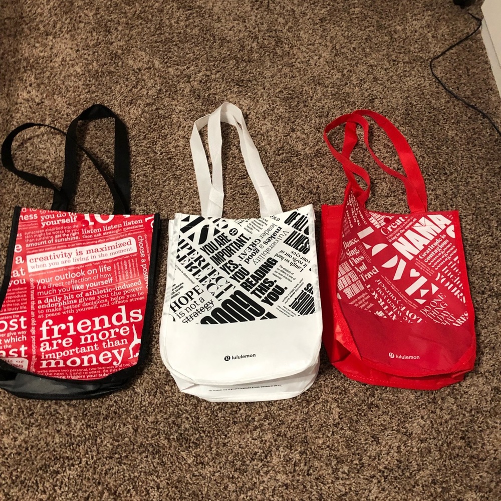 Set of 3 new Lululemon bags
